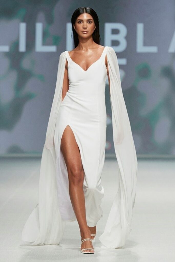فستان أبيض للمناسبات من ليلي بلان Lili Blanc